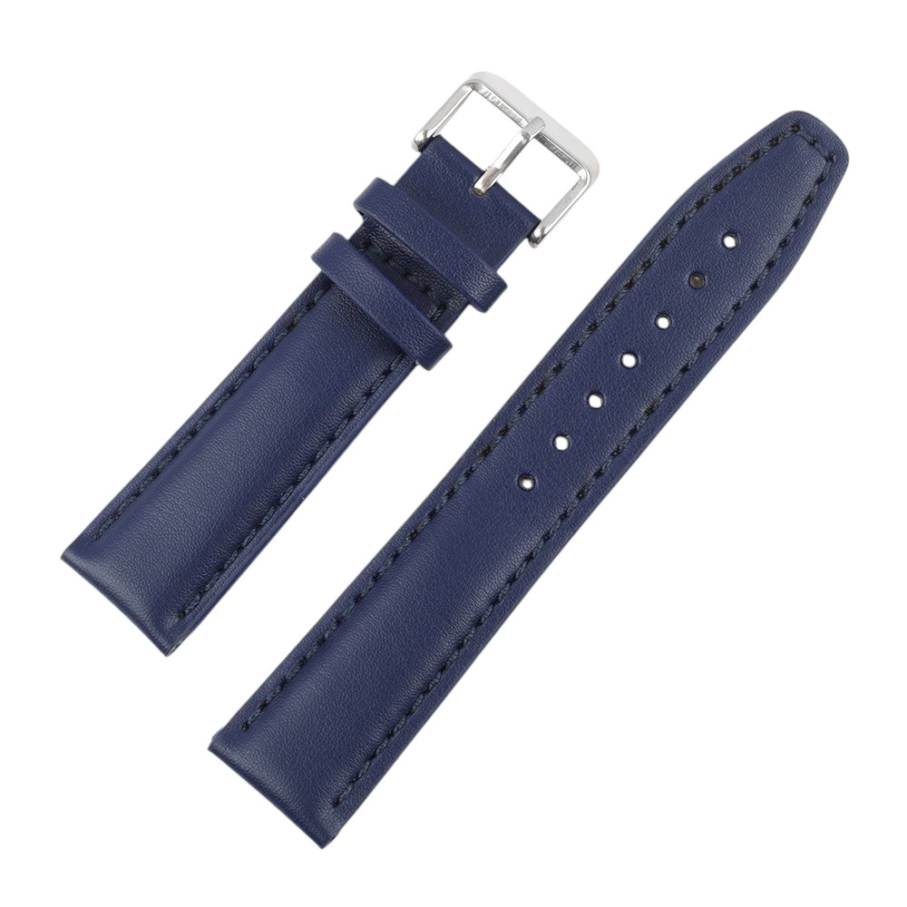 White Smoke Handmade Artisan Stitched Vintage Smooth Watch Strap for Rolex, Omega, Panerai, IWC, Tudor, Seiko, Hamilton, Patek Philippe, Breitling, Citizen - Professional Heritage Edition - 18mm 20mm 22mm 24mm - Aethelgard