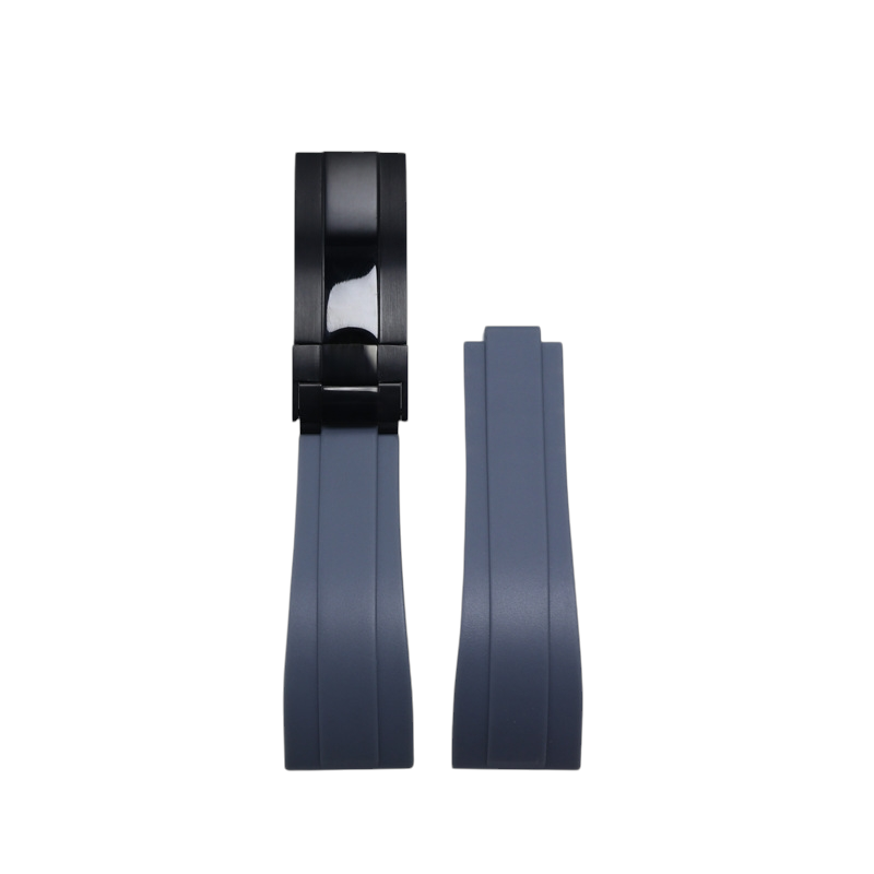 White Smoke Replacement Strap for Rolex Yacht-Master - Submariner Adjustable - Micro-Adjustable FKM Performance Rubber - Aethelgard Atelier