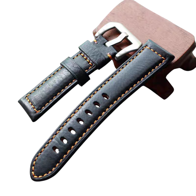 White Smoke Handmade Universal Artisan Cowhide Edition Watch Strap for Mido, Panerai, Seiko, Tissot - Bespoke Multi-Brand Series - 18mm 20mm 22mm 24mm - Aethelgard