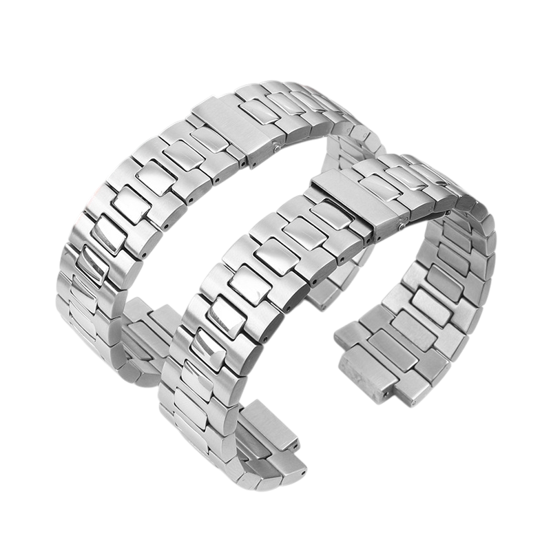 White Smoke Replacement Steel Strap for Patek Philippe Nautilus 5711-1A-010 Series - Surgical Grade 316L Solid Steel - Aethelgard Atelier