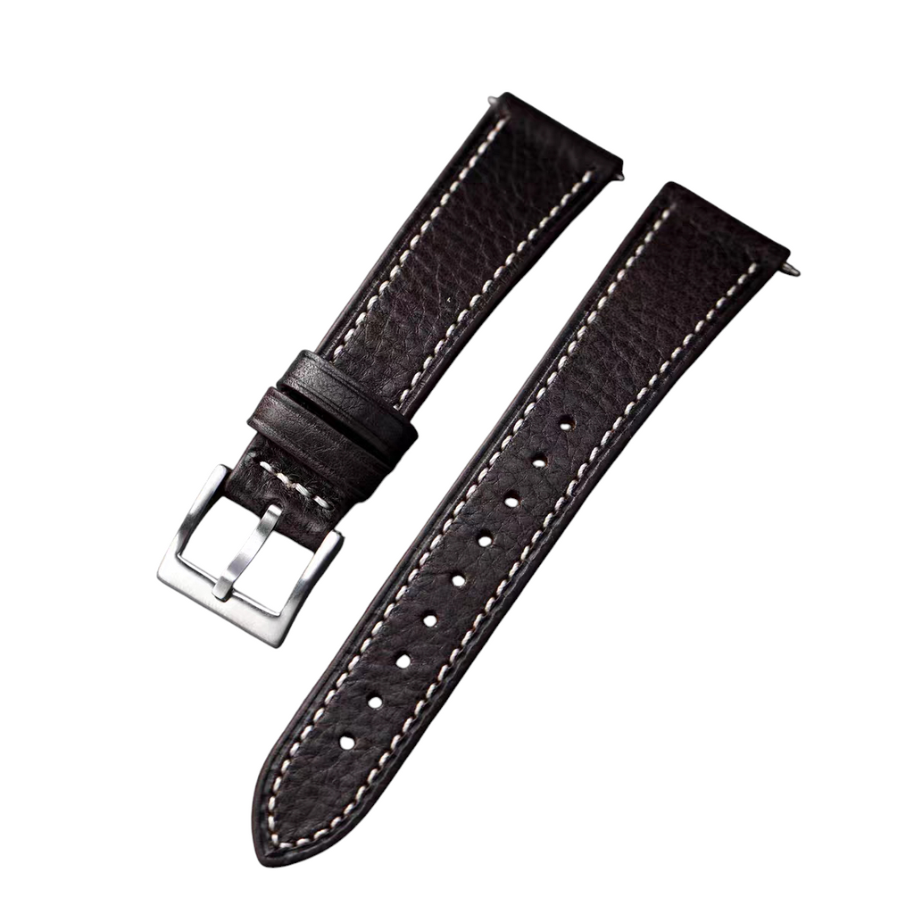 White Smoke Handmade Vintage Italian Datejust Leather Watch Strap for Rolex Datejust, Tudor, Omega - Classic Heritage Series - 18mm 20mm 22mm 24mm - Aethelgard