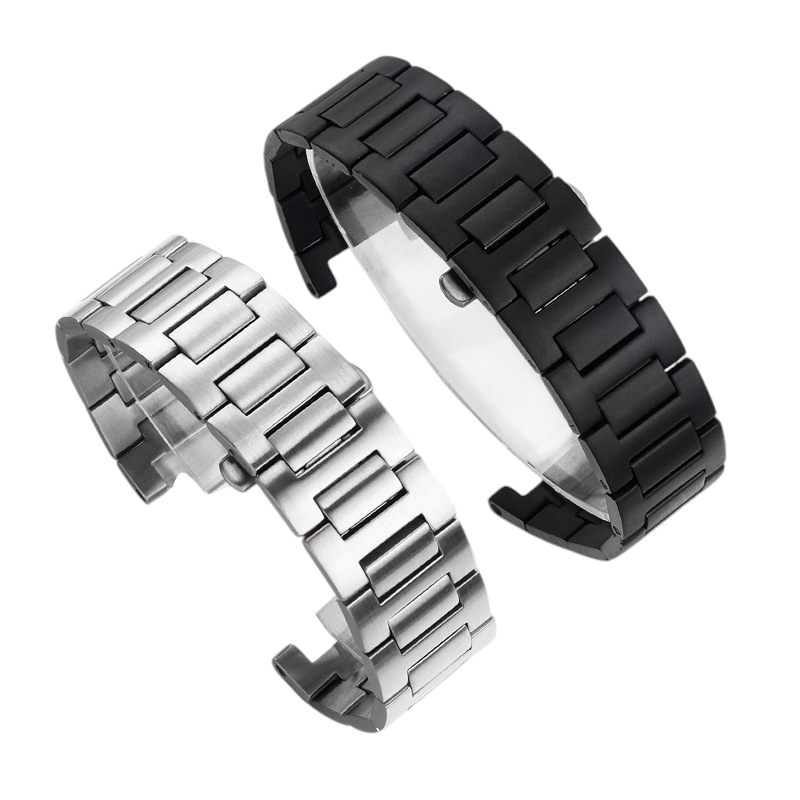 White Smoke Replacement Steel Strap for Cartier Pasha de Cartier Series - Notched Interface 316L Stainless Steel - Aethelgard