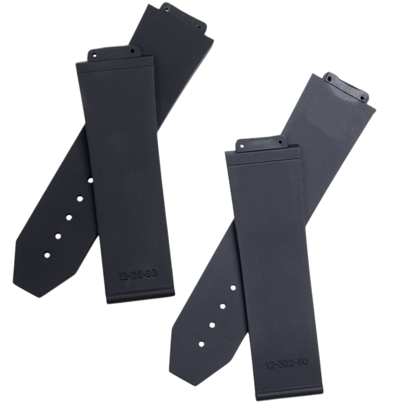 White Smoke Replacement Strap for Hublot Big Bang HB Series - Waterproof High-Impact Silicone Rubber - Aethelgard Atelier