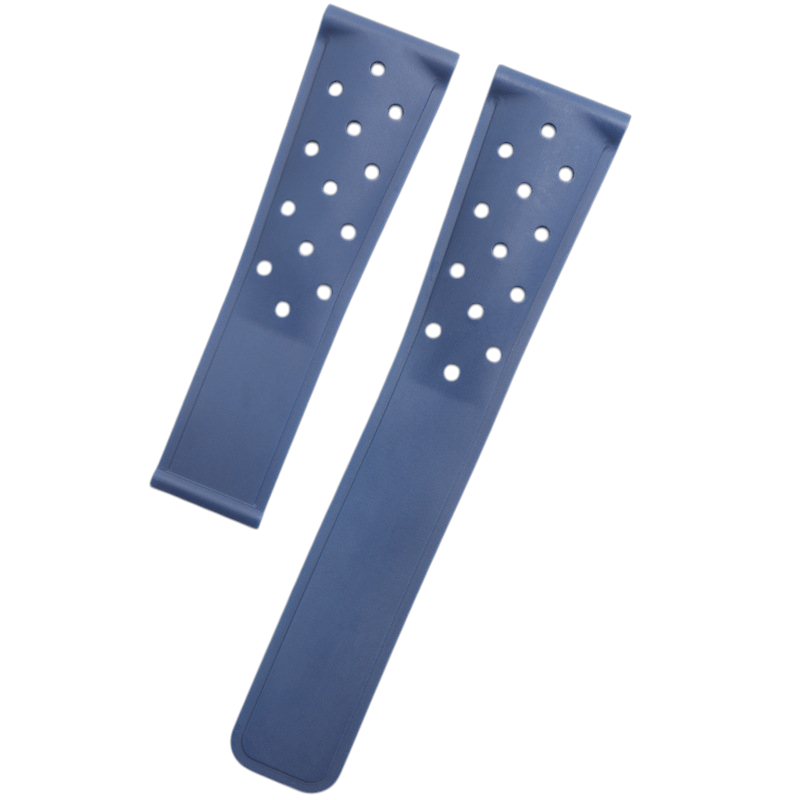 White Smoke Replacement Strap for TAG Heuer Carrera - Aquaracer - F1 Sports - Breathable Perforated Sport Rubber - Aethelgard Atelier