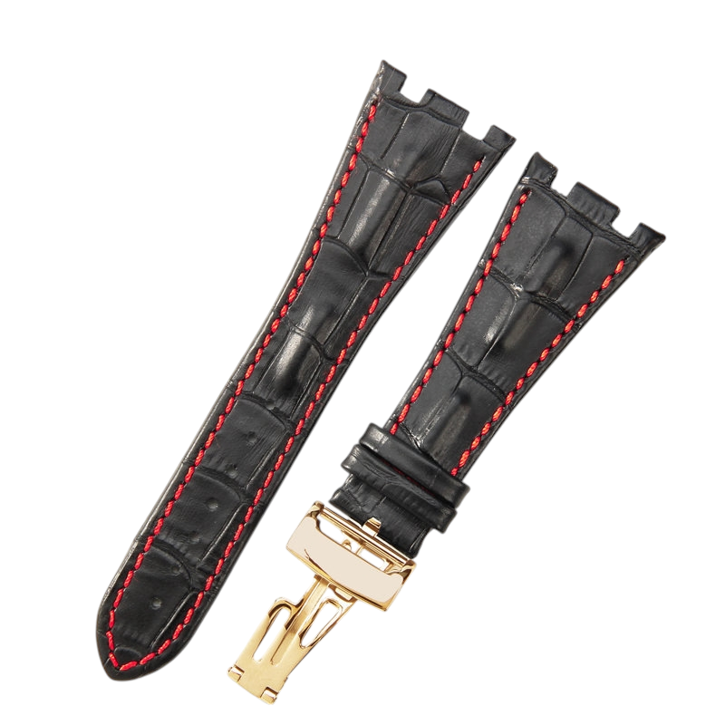 White Smoke Replacement Strap for Audemars Piguet Royal Oak Offshore 15710 - 15703 - 26470 - Premium Full-Grain Performance Leather - Aethelgard Atelier