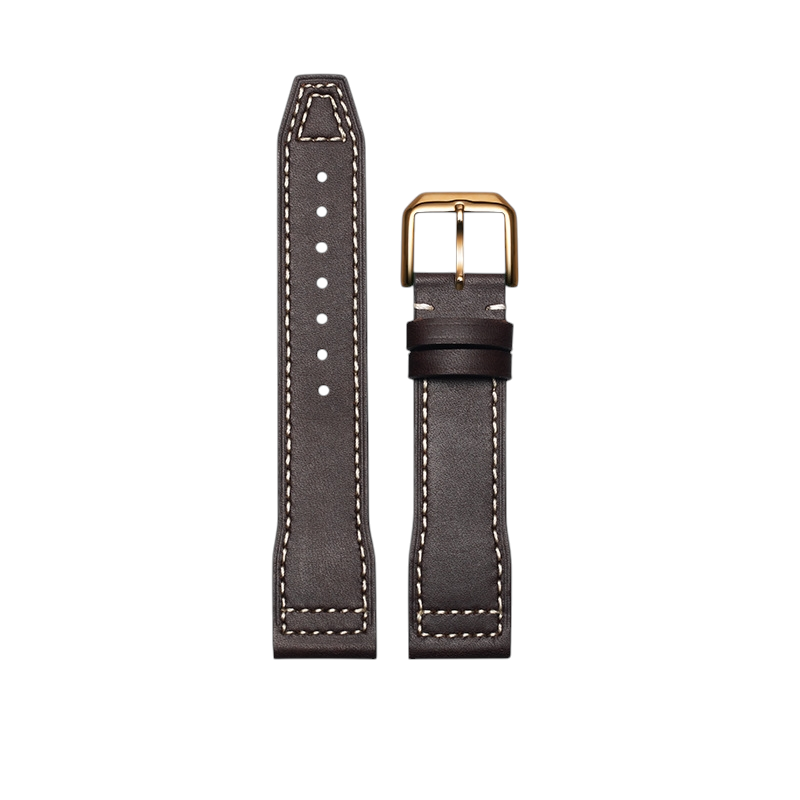 White Smoke Replacement Strap for IWC Pilot Mark XVIII Little Prince | Oil-Wax Heritage Leather | Aethelgard Atelier