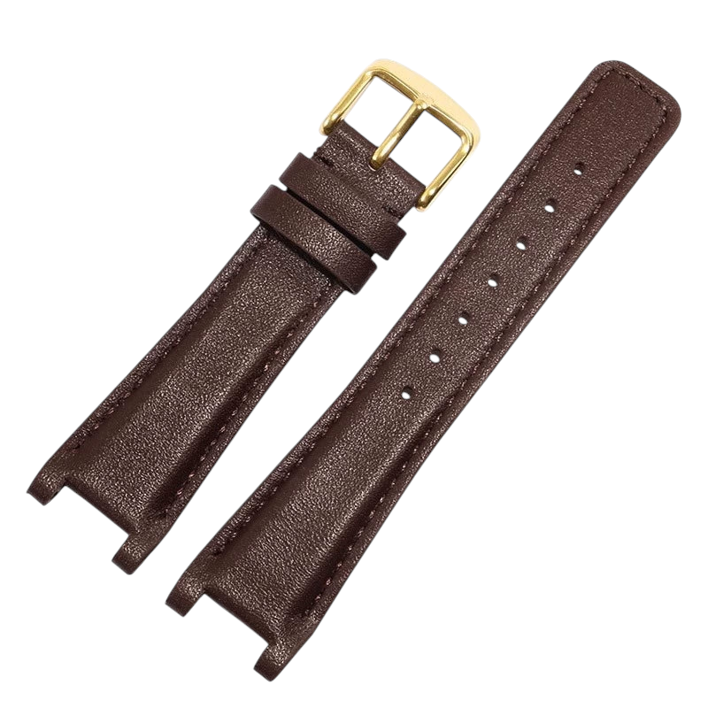 White Smoke Replacement Strap for Gucci GC YA1332 - 1333 - 1335 Series - Notched Interface Artisan Genuine Leather - Aethelgard Atelier