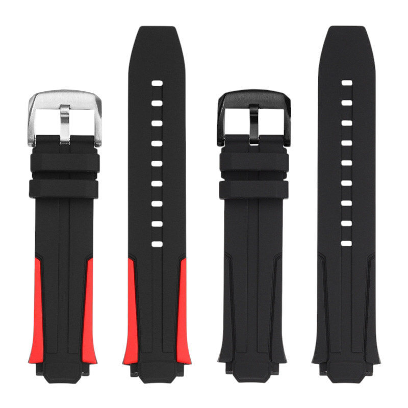 Dark Slate Gray Replacement Strap for Tissot T-Race Cycling Special Edition T111.417 - Performance Racing Silicone Rubber - Aethelgard