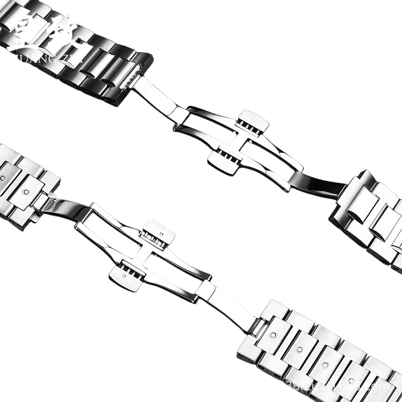 White Smoke Replacement Strap for IWC Portuguese Chrono IW371607-358312 - Surgical Grade Solid Stainless Steel - Aethelgard Atelier