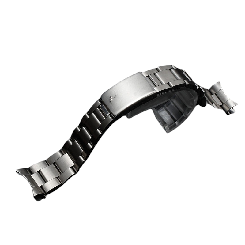 White Smoke Replacement Strap for Rolex Air-King - Datejust - Submariner Vintage-Modern - High-Contrast Brushed Stainless Steel - Aethelgard