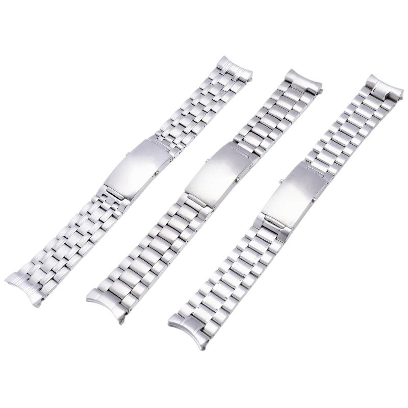 White Smoke Replacement Strap for Omega Seamaster 300 - 600 - Planet Ocean - Speedmaster - Solid Link 316L Surgical Grade Steel - Aethelgard Atelier