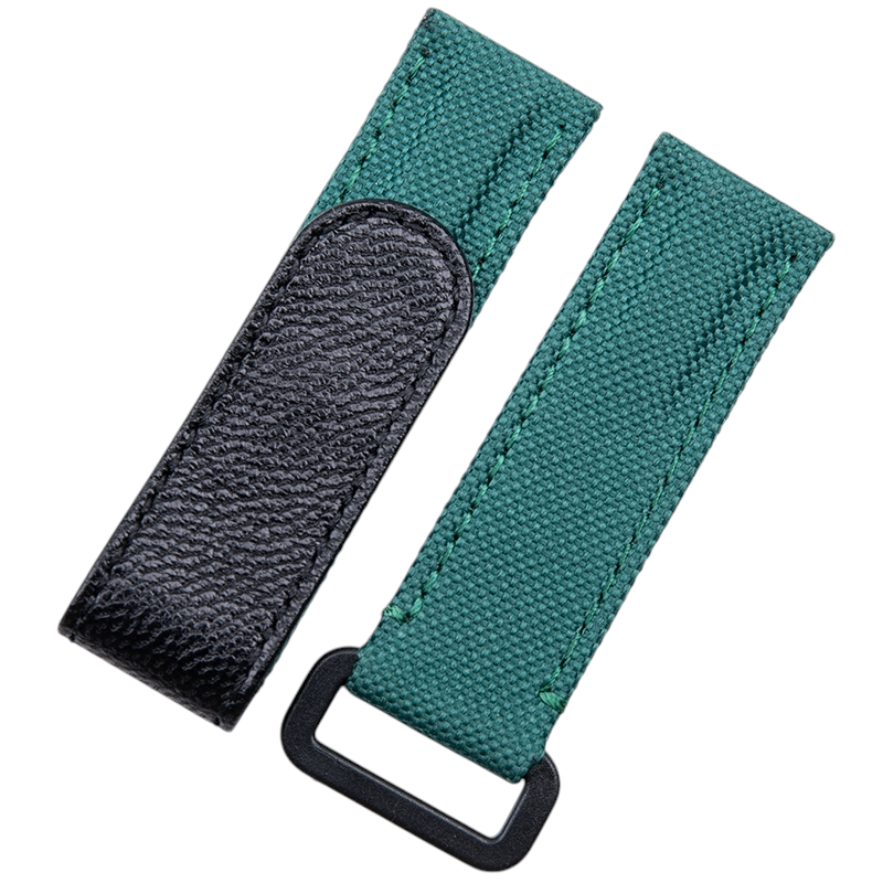 White Smoke Replacement Strap for Universal Rolex - Omega - Tudor Heritage Military - Tactical Nylon Weave with Velcro Closure - Aethelgard