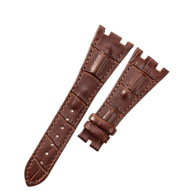 White Smoke Replacement Strap for Audemars Piguet Royal Oak Offshore 15710 - 15703 - 26470 - Premium Full-Grain Performance Leather - Aethelgard Atelier