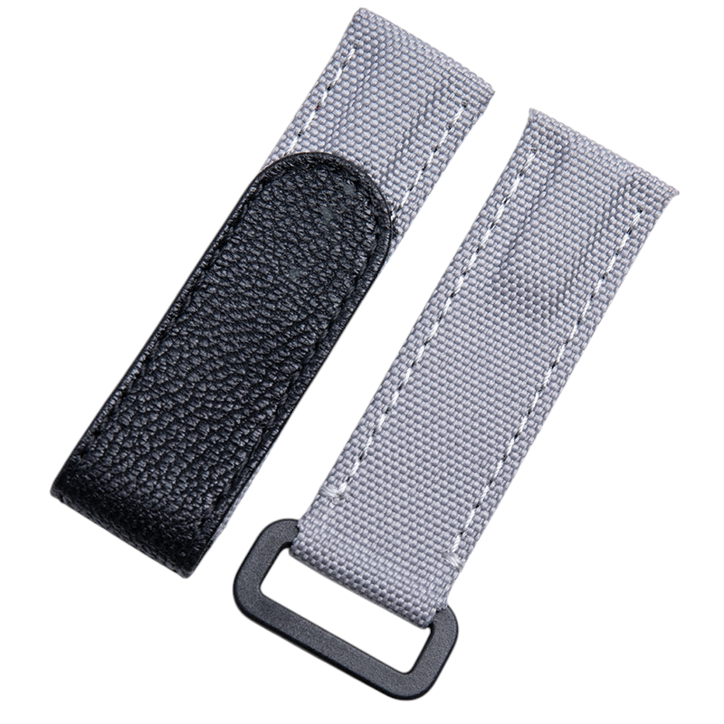 White Smoke Replacement Strap for Universal Rolex - Omega - Tudor Heritage Military - Tactical Nylon Weave with Velcro Closure - Aethelgard