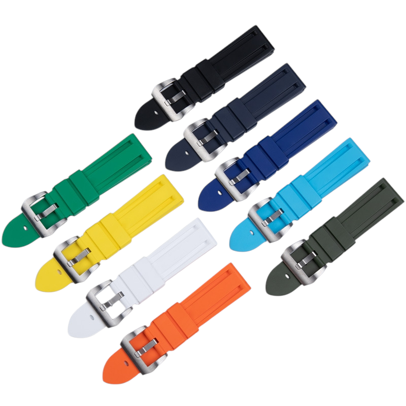 White Smoke Replacement Strap for Panerai Luminor - Submersible PAM441 - PAM111 - FKM Rubber - Aethelgard