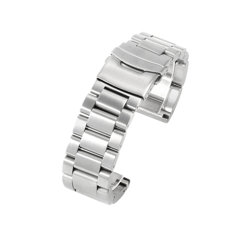 White Smoke Replacement Strap for Panerai PAM441-111 Heavy-Duty Series 22mm-24mm-26mm - Reinforced Solid Stainless Steel - Aethelgard Atelier