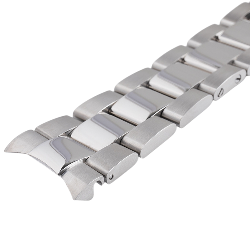 White Smoke Replacement Strap for Breitling Superocean Heritage - Professional - Solid Link 316L Stainless Steel - Aethelgard Atelier