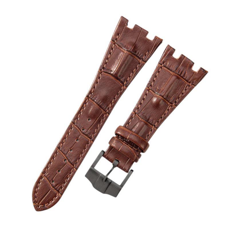 White Smoke Replacement Strap for Audemars Piguet Royal Oak Offshore 15710 - 15703 - 26470 - Premium Full-Grain Performance Leather - Aethelgard Atelier