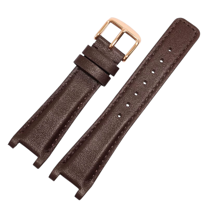 White Smoke Replacement Strap for Gucci GC YA1332 - 1333 - 1335 Series - Notched Interface Artisan Genuine Leather - Aethelgard Atelier