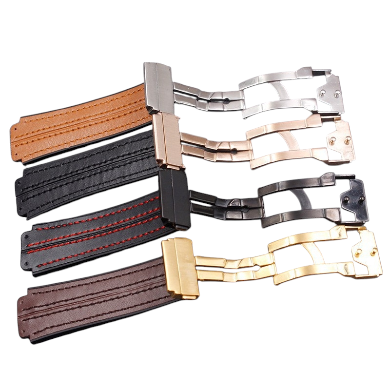 White Smoke Replacement Strap for Hublot Big Bang - Classic Fusion 19mm x 25mm - Hybrid Leather and Rubber Performance Composite - Aethelgard Atelier