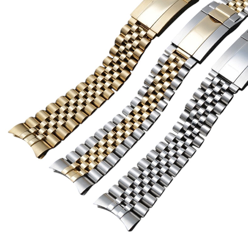 White Smoke Replacement Strap for Panerai Luminor - Submersible Heavy Brushed Series - Industrial Grade Solid Brushed Stainless Steel - Aethelgard