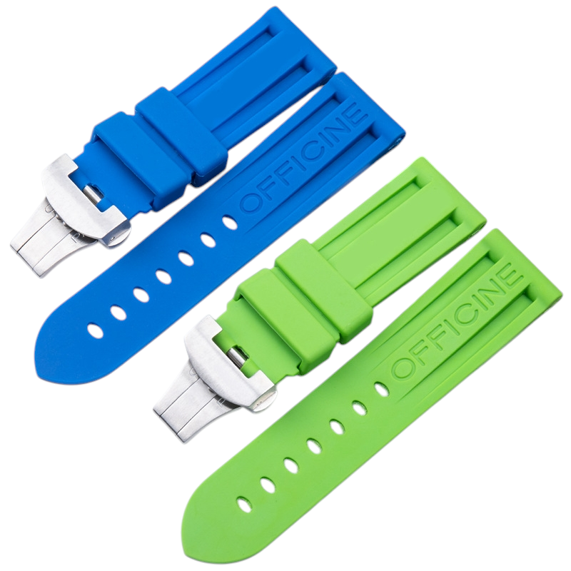 White Smoke Replacement Strap for Panerai Luminor PAM441 - 359 - 437 - 393 - Premium Grade Divers Silicone - Aethelgard