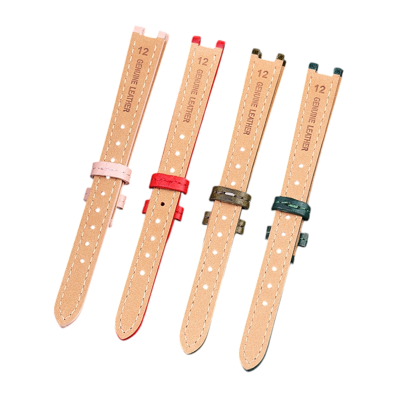 White Smoke Replacement Strap for Coach Park Series 14503534 - Fashion-Forward Notched Genuine Leather - Aethelgard