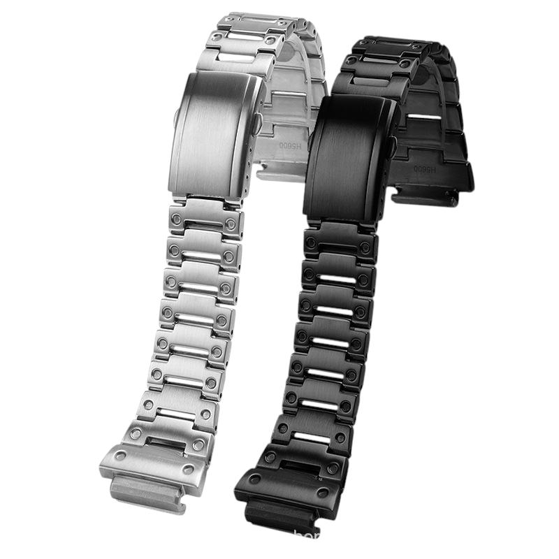 White Smoke Replacement Steel Strap for Casio G-SHOCK DW-H5600-DW-5600MB Square Series - High-Density 316L Stainless Steel Mod - Aethelgard