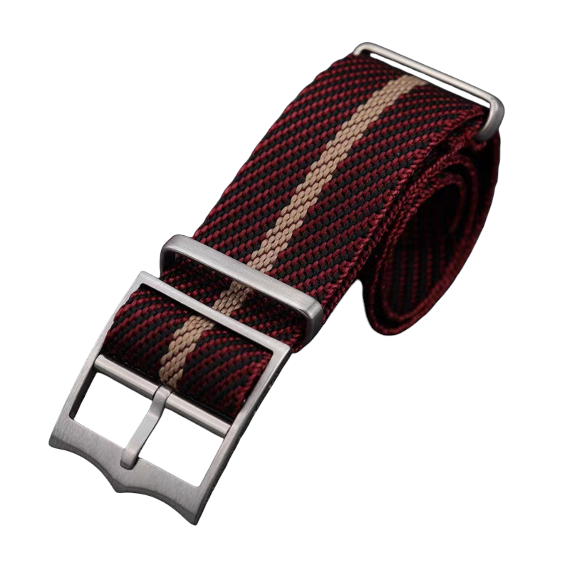 Handmade British Marine-Nationale Canvas Watch Strap for Tudor Black Bay, IWC, Omega - MN Parachute Series - 18mm 20mm 22mm 24mm - Aethelgard