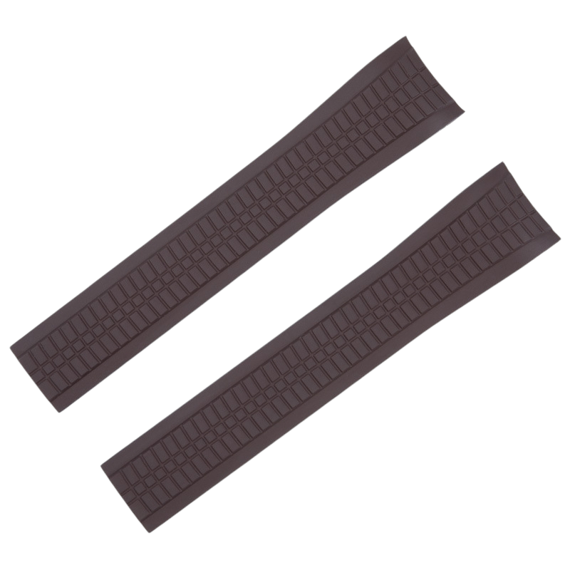 White Smoke Replacement Strap for Patek Philippe Aquanaut 5167 - 5164 Series - Bespoke High-Density FKM Rubber - Aethelgard Atelier