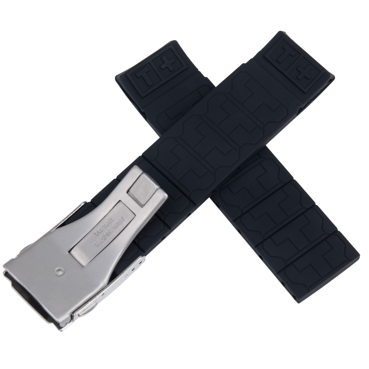 White Smoke Replacement Strap for Tissot T-Race T011 - T090 - T472 Series - High-Impact Performance Silicone - Aethelgard Atelier