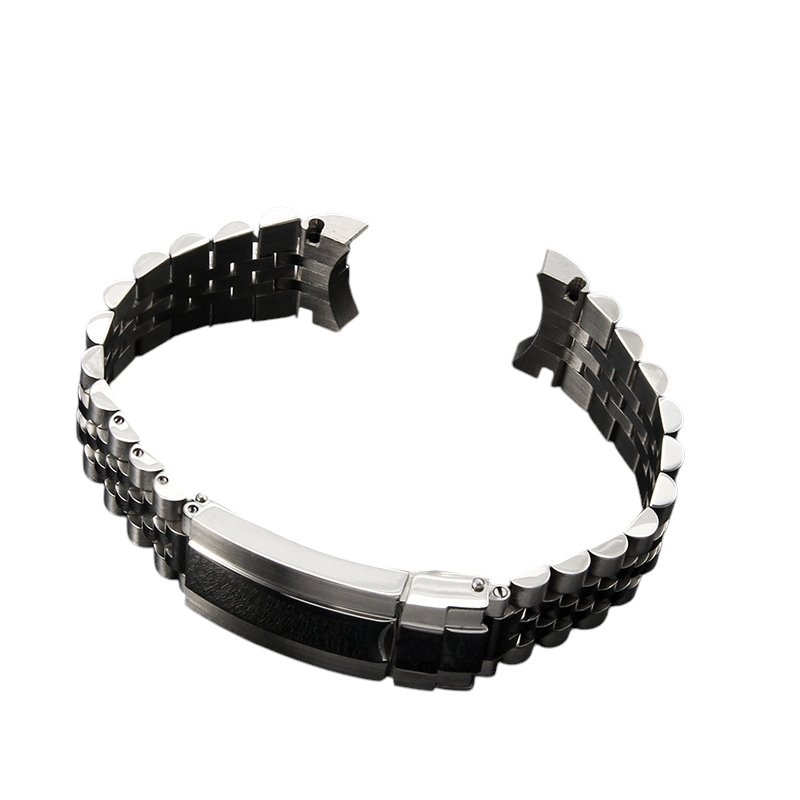 White Smoke Replacement Strap for Rolex Submariner - Daytona - Sea-Dweller 20mm-21mm - Triple-Link Solid Stainless Steel - Aethelgard Atelier
