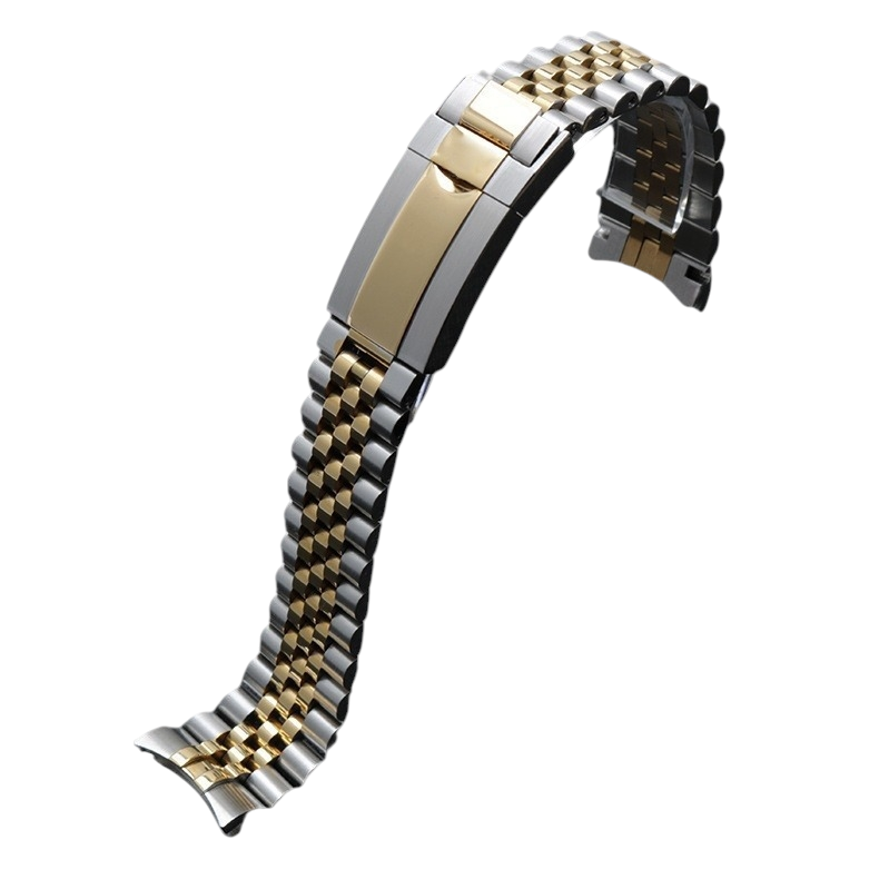White Smoke Replacement Strap for Panerai Luminor - Submersible Heavy Brushed Series - Industrial Grade Solid Brushed Stainless Steel - Aethelgard