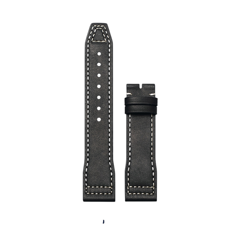 White Smoke Replacement Strap for IWC Pilot Mark XVIII Little Prince | Oil-Wax Heritage Leather | Aethelgard Atelier
