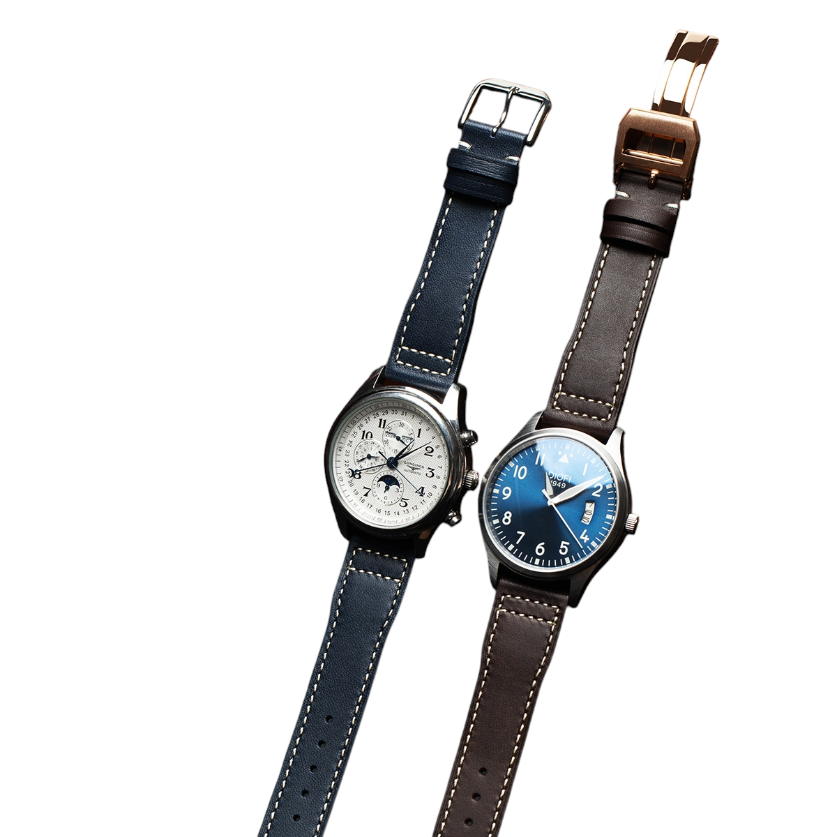 White Smoke Replacement Strap for IWC Pilot Mark XVIII Little Prince | Oil-Wax Heritage Leather | Aethelgard Atelier