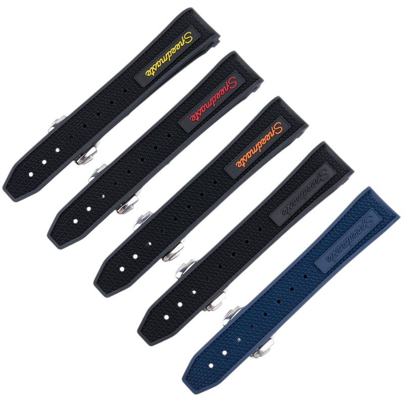 White Smoke Replacement Strap for Omega Seamaster 300 - Speedmaster Panda - Premium FKM Performance Rubber - Aethelgard Atelier