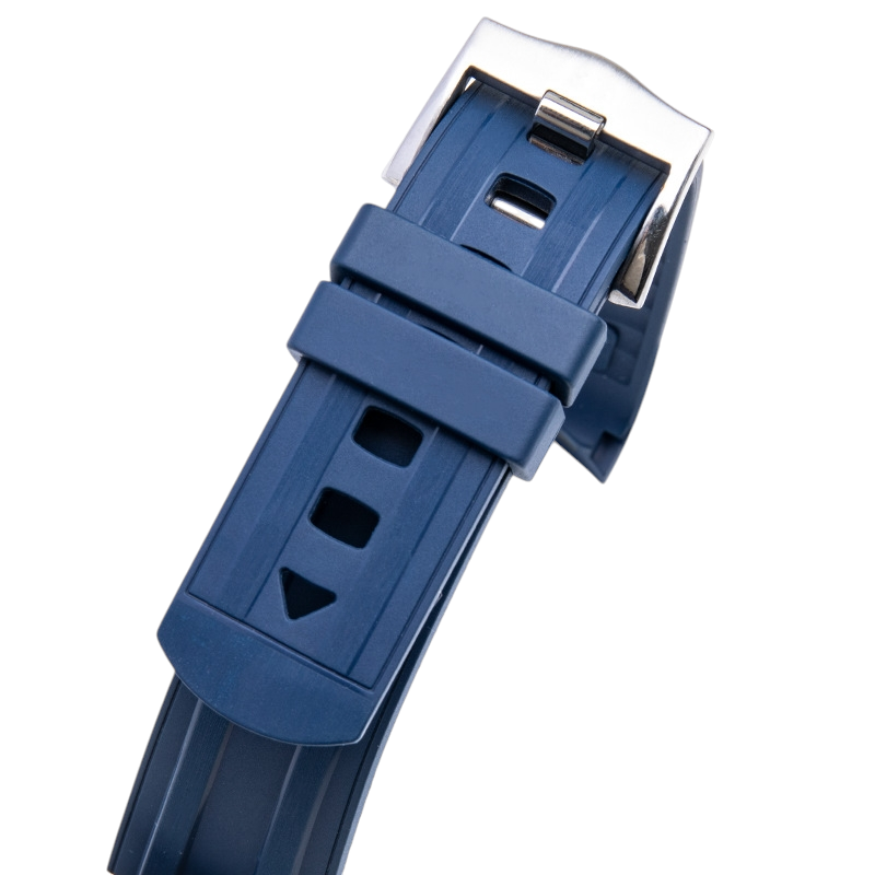White Smoke Replacement Strap for Omega Seamaster 300 - Planet Ocean 8900 - Pharmaceutical-Grade FKM Rubber - Aethelgard Atelier