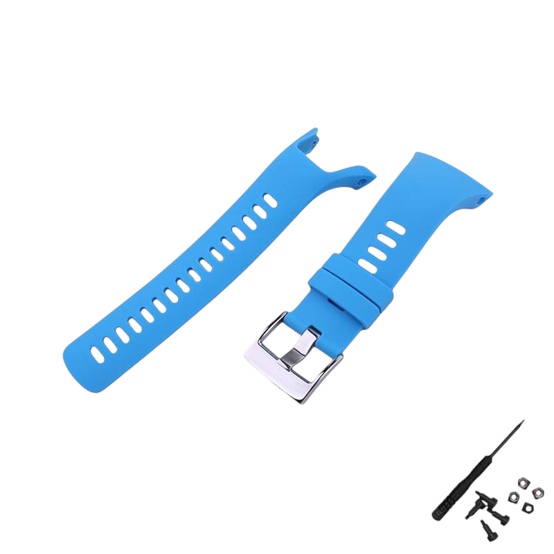 White Smoke Replacement Strap for Suunto Spartan Trainer Wrist HR - Soft-Touch High-Friction Silicone - Aethelgard Atelier
