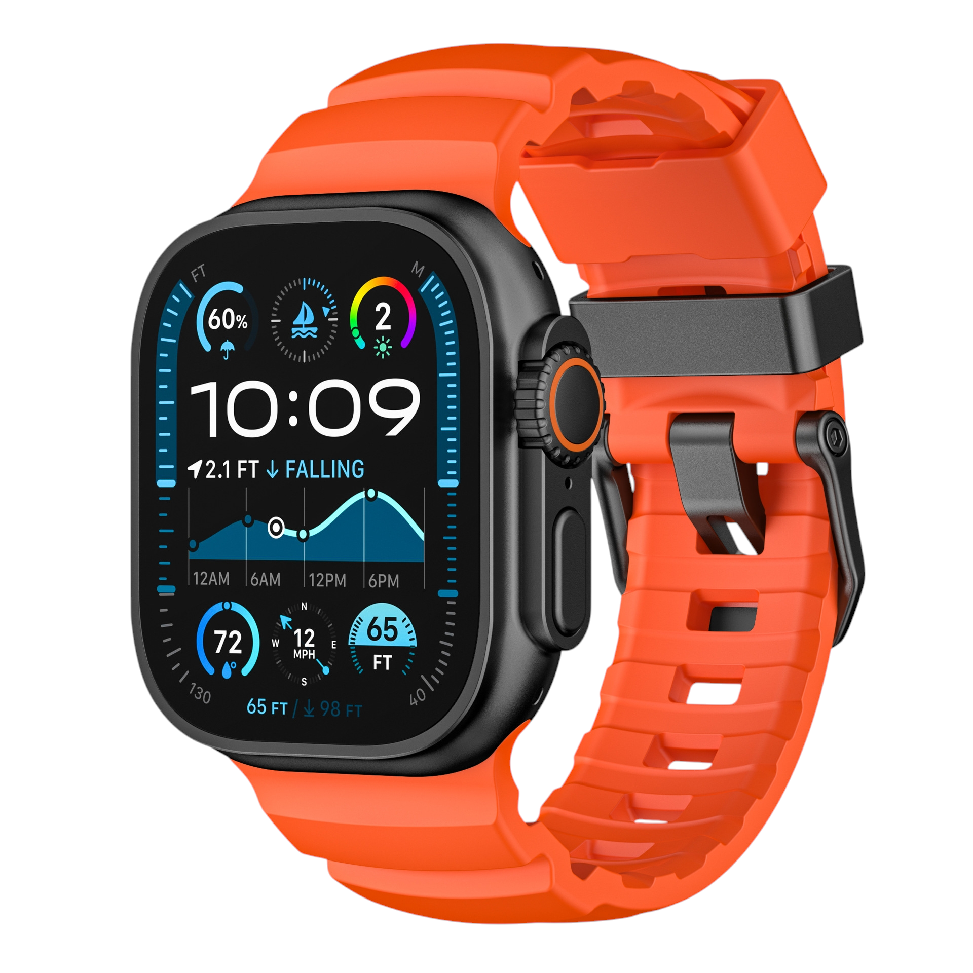 Performance FKM Fluoroelastomer Trail Band for Apple Watch Ultra 2/1