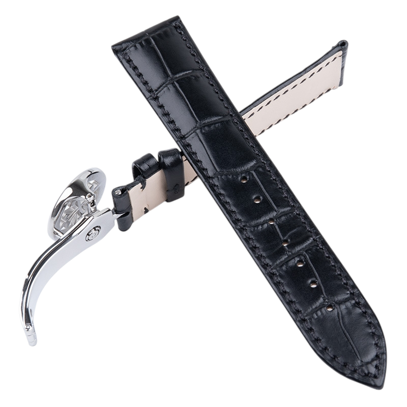 White Smoke Replacement Strap for Patek Philippe Universal Calatrava - Nautilus Leather - Premium Bamboo-Pattern Calfskin - Aethelgard Atelier