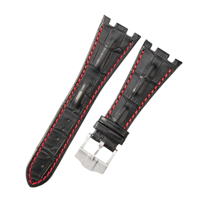 White Smoke Replacement Strap for Audemars Piguet Royal Oak Offshore 15710 - 15703 - 26470 - Premium Full-Grain Performance Leather - Aethelgard Atelier