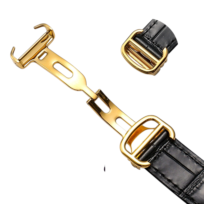 White Smoke Replacement Strap for Cartier Ballon Bleu | Convex Interface Genuine Leather | Aethelgard Atelier