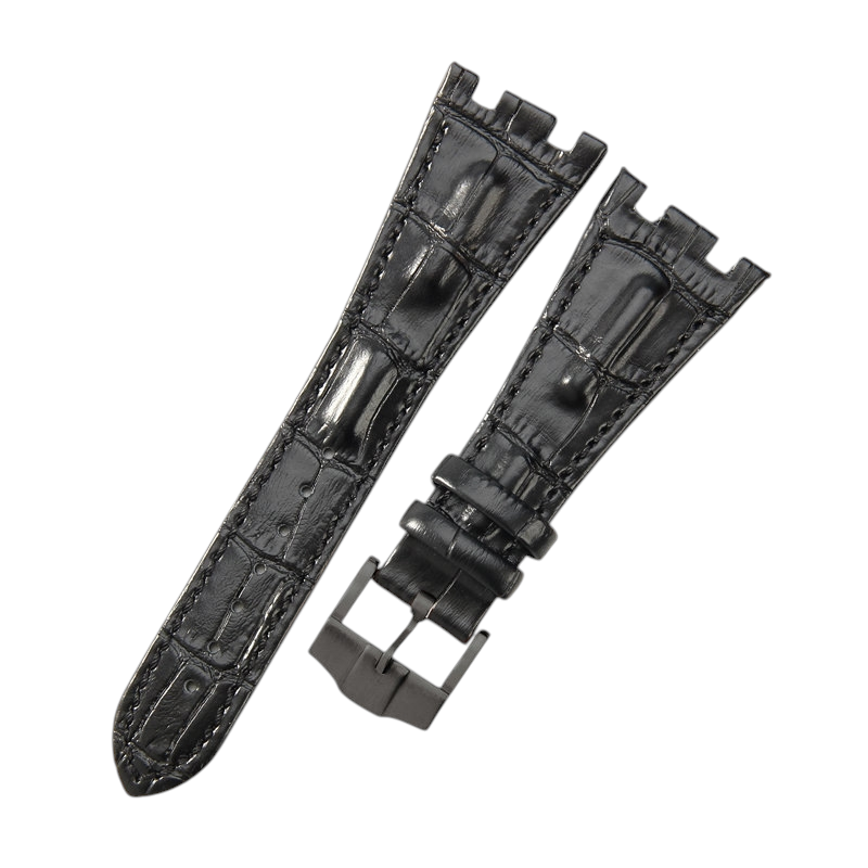 White Smoke Replacement Strap for Audemars Piguet Royal Oak Offshore 15710 - 15703 - 26470 - Premium Full-Grain Performance Leather - Aethelgard Atelier
