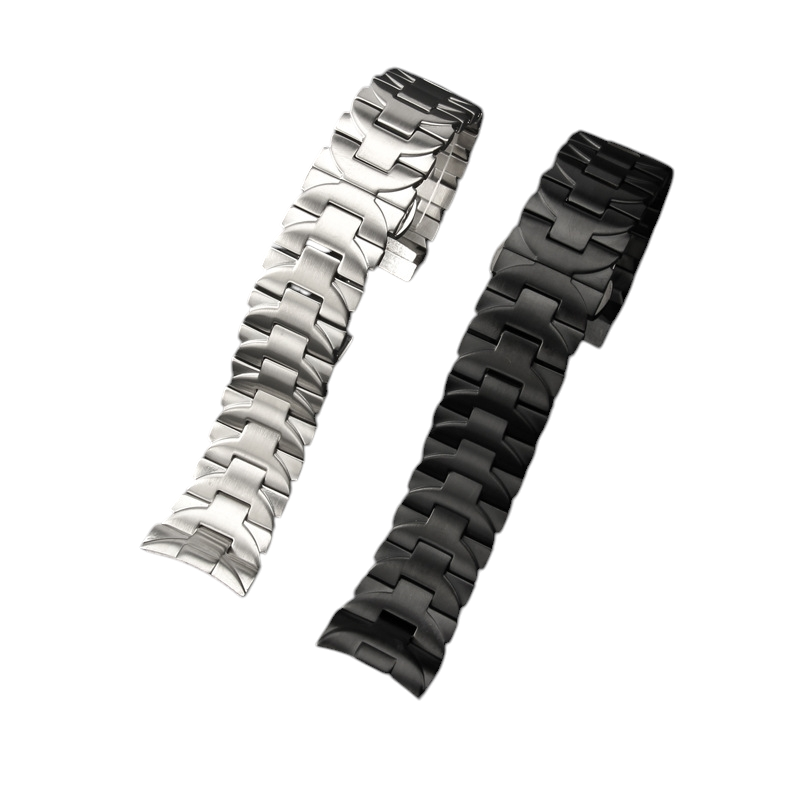 White Smoke Replacement Steel Strap for Panerai Luminor PAM441-111-PAM01316 - Heavy-Duty Solid Arc-Mouth Steel - Aethelgard Atelier