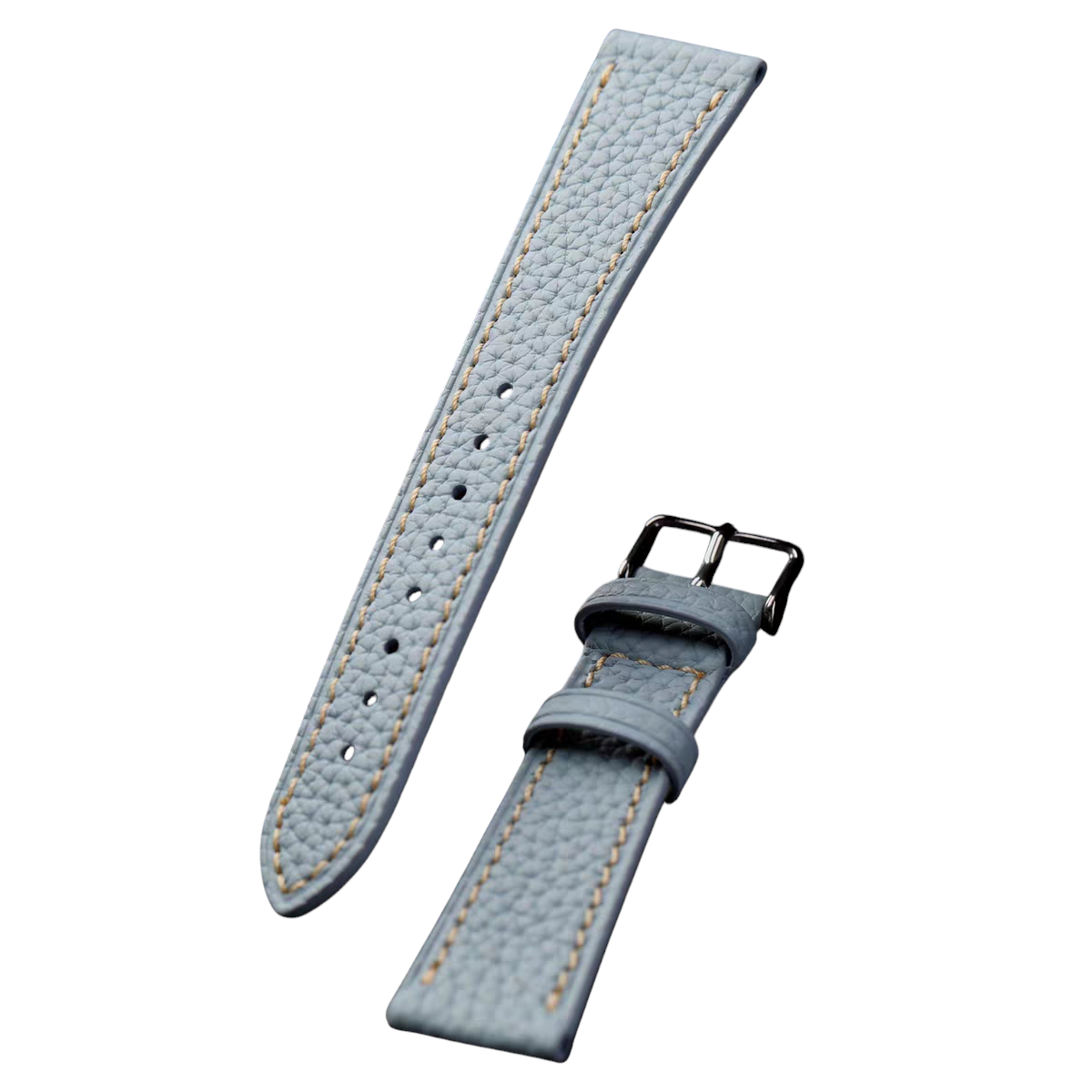 Handmade French TOGO Pebble-Grain Leather Watch Strap for Rolex, Hermes, Omega, Cartier - Soft Heritage Series - 18mm 20mm 22mm 24mm - Aethelgard