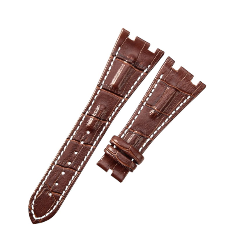 White Smoke Replacement Strap for Audemars Piguet Royal Oak Offshore 15710 - 15703 - 26470 - Premium Full-Grain Performance Leather - Aethelgard Atelier
