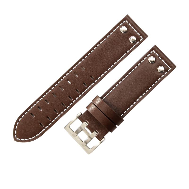 Replacement Strap for Hamilton Khaki Field H70595593 - H70655733 Series - Genuine Oil-Waxed Heritage Leather - Aethelgard Atelier