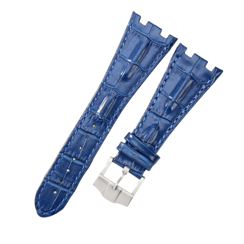 White Smoke Replacement Strap for Audemars Piguet Royal Oak Offshore 15710 - 15703 - 26470 - Premium Full-Grain Performance Leather - Aethelgard Atelier