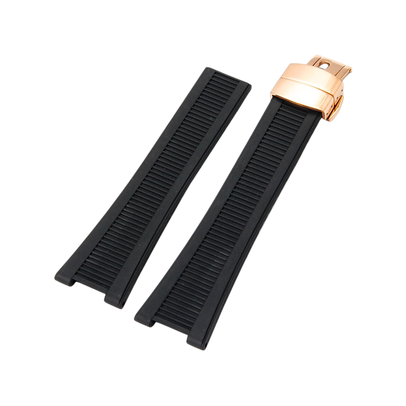 White Smoke Replacement Strap for Patek Philippe Nautilus 5711 - 5712 - 5726 - 5980 Rubber - Integrated FKM Performance Fluororubber - Aethelgard Atelier