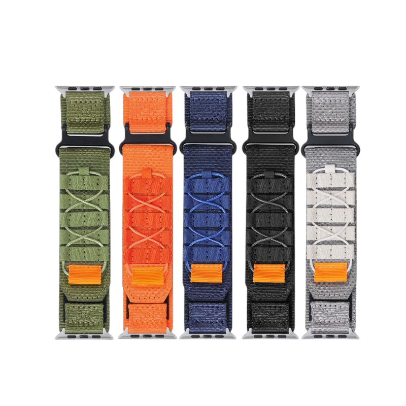Rugged Nylon Sport Loop - Breathable Velcro Strap for Apple Watch Ultra 2/1